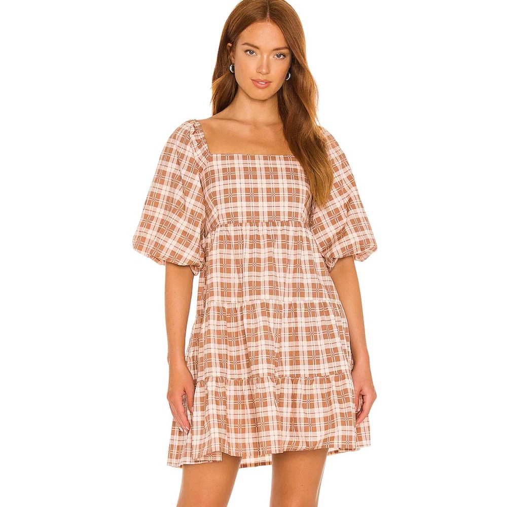 Gingham Faithfull the Brand Eryn Checked Mini Dress